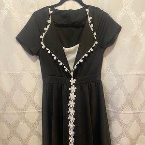 Knee length two layer swing dress
